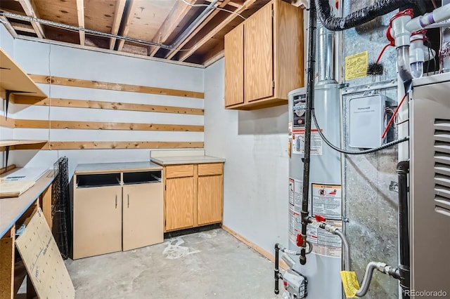 5274 Alkire St, Arvada, CO 80002 - unfinished below grade area with gas water heater