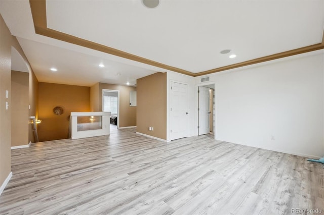5293 Malaya St, Denver, CO 80249 - unfurnished living room featuring recessed lighting, light wood-style flooring, and baseboards