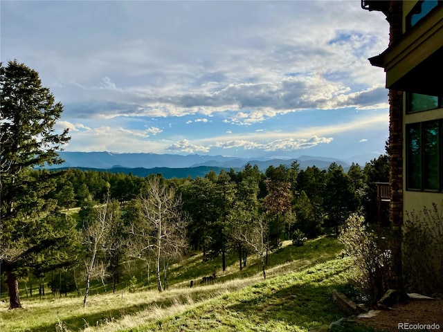 view of property view of mountains