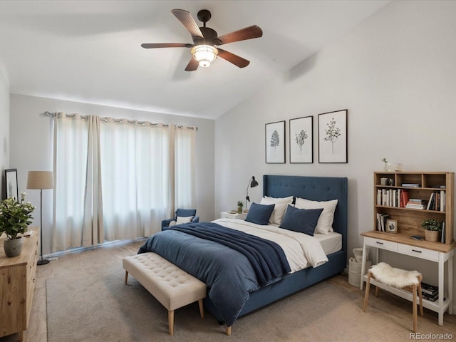 4436 Windmill Dr, Brighton, CO 80601 - bedroom with vaulted ceiling and ceiling fan
