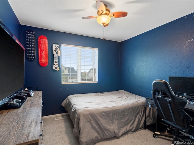 4436 Windmill Dr, Brighton, CO 80601 - carpeted bedroom with ceiling fan and baseboards