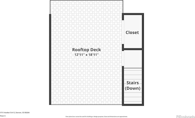 1711 Hooker St Unit 2, Denver, CO 80204 - view of property floor plan