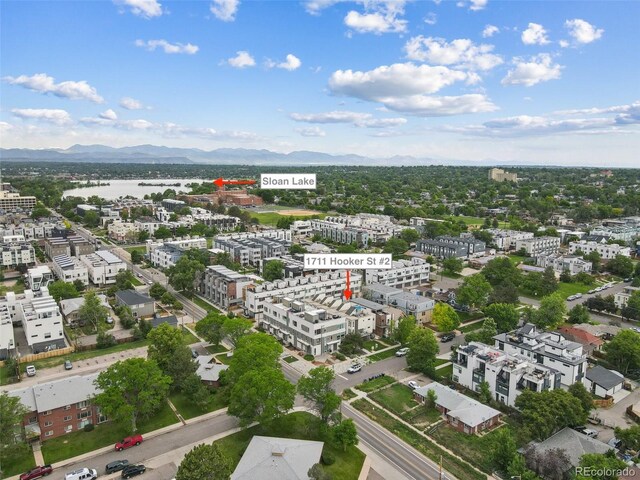 1711 Hooker St Unit 2, Denver, CO 80204 - aerial view of a water and mountain view