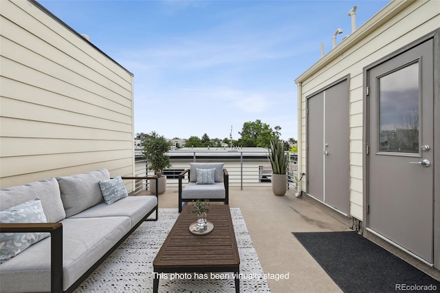 1711 Hooker St Unit 2, Denver, CO 80204 - view of patio / terrace with outdoor lounge area