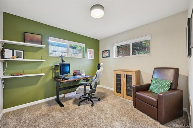 9150 Fir Dr, Thornton, CO 80229 - carpeted home office with baseboards