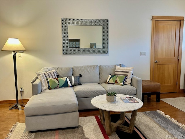 26 S Trailside Cir Unit A, Salida, CO 81201 - living room with wood finished floors and baseboards
