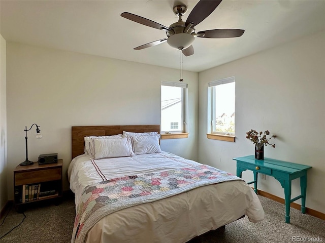 26 S Trailside Cir Unit A, Salida, CO 81201 - bedroom with carpet flooring and ceiling fan