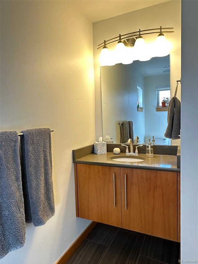 26 S Trailside Cir Unit A, Salida, CO 81201 - bathroom featuring vanity and baseboards