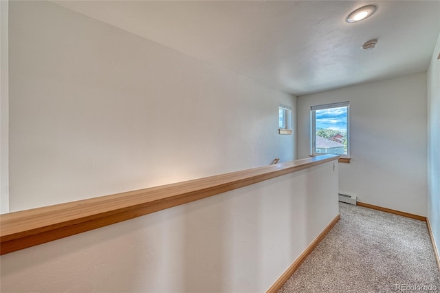 26 S Trailside Cir Unit A, Salida, CO 81201 - corridor featuring light carpet and baseboard heating