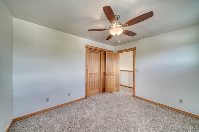 26 S Trailside Cir Unit A, Salida, CO 81201 - unfurnished bedroom featuring light carpet and a ceiling fan