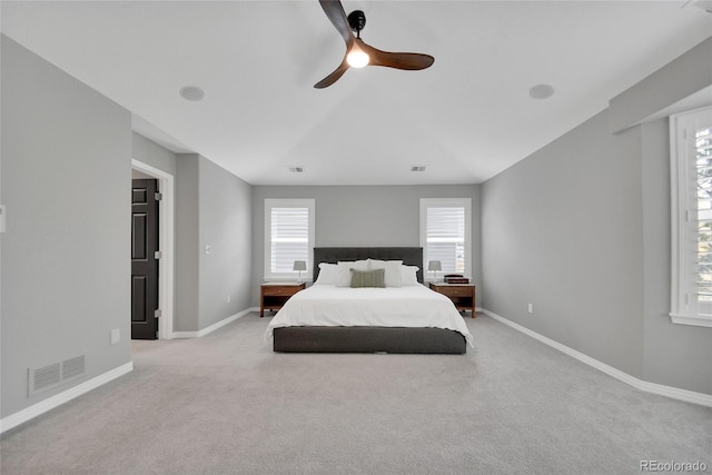877 Eldorado Dr, Superior, CO 80027 - carpeted bedroom with multiple windows, baseboards, and ceiling fan