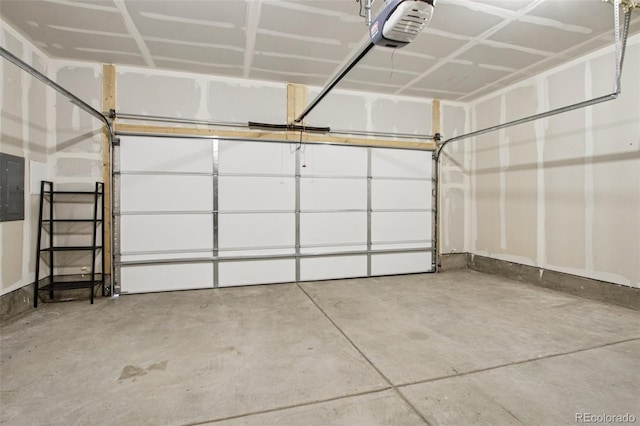 503 S Rollie Ave Unit 13C, Fort Lupton, CO 80621 - garage with a garage door opener and electric panel
