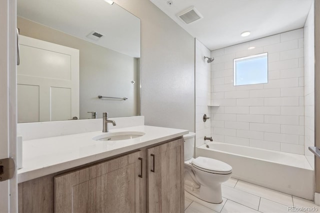 290 S Cherrywood Dr Unit 202, Lafayette, CO 80026 - bathroom with vanity, washtub / shower combination, and tile patterned floors
