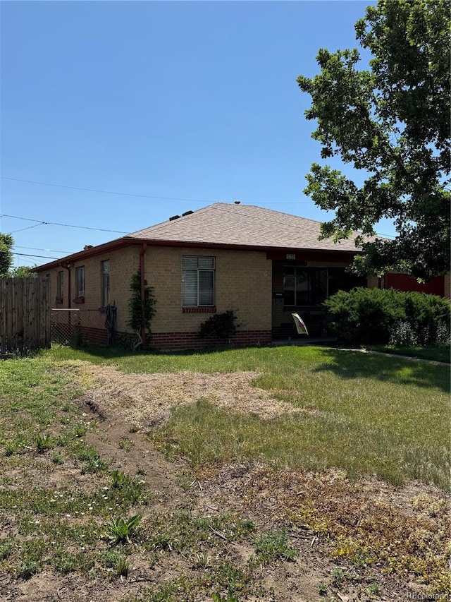 460 Yates St, Denver, CO 80204 - rear view of property with brick siding