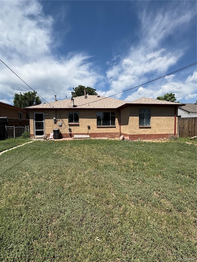 460 Yates St, Denver, CO 80204 - rear view of house with brick siding