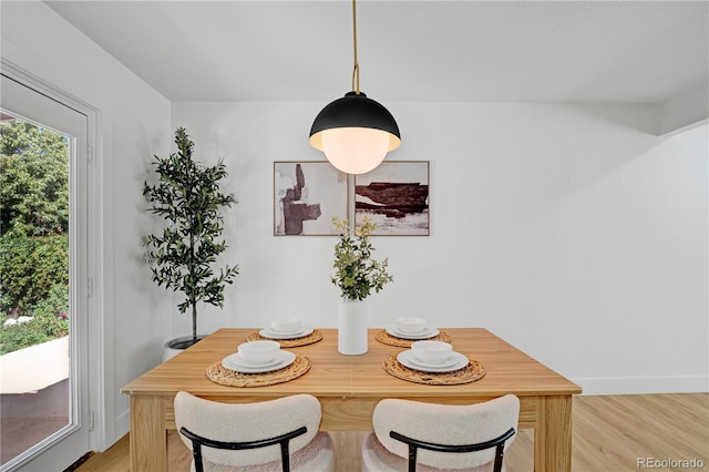 3055 S Winona Ct, Denver, CO 80236 - dining area with light wood-type flooring and baseboards