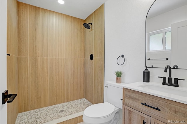 3055 S Winona Ct, Denver, CO 80236 - bathroom with vanity and a tile shower