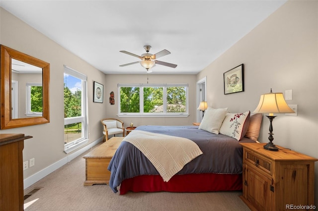 2730 Hooker St, Denver, CO 80211 - carpeted bedroom featuring baseboards and ceiling fan