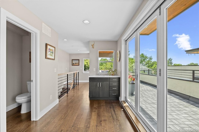 2730 Hooker St, Denver, CO 80211 - interior space featuring recessed lighting and dark wood finished floors