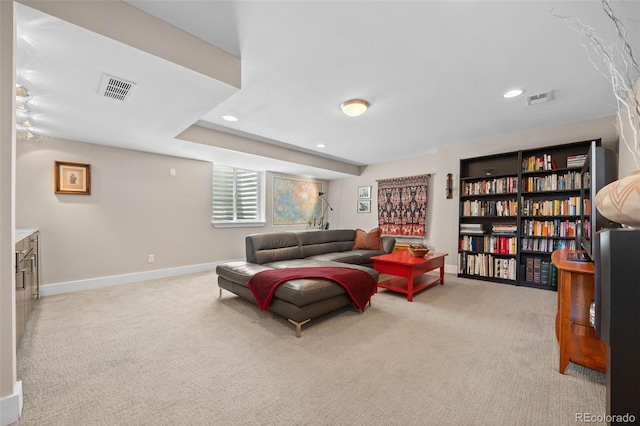 2730 Hooker St, Denver, CO 80211 - living area featuring carpet and recessed lighting