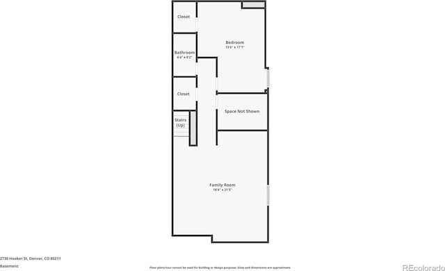 2730 Hooker St, Denver, CO 80211 - view of property floor plan