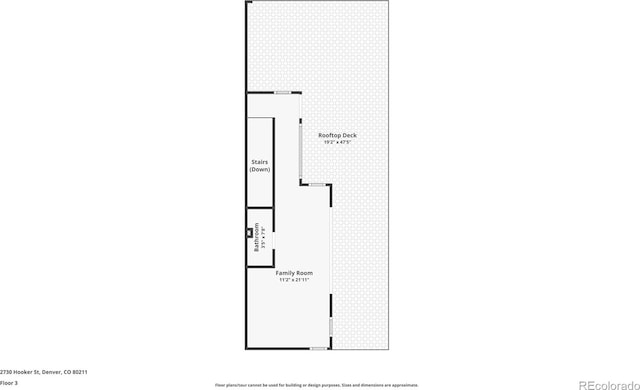 2730 Hooker St, Denver, CO 80211 - view of property floor plan