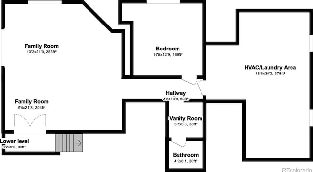 view of room layout