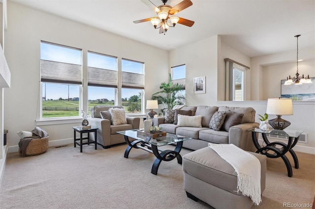 5605 Killen Ave, Castle Rock, CO 80104 - living room with carpet flooring and ceiling fan