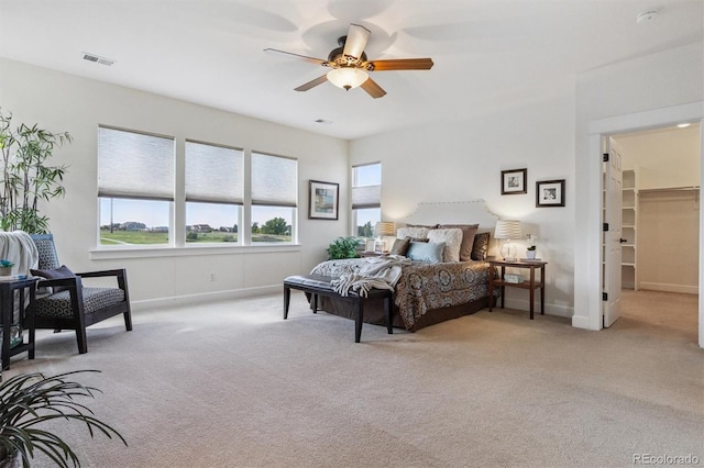 5605 Killen Ave, Castle Rock, CO 80104 - carpeted bedroom featuring ceiling fan and a walk in closet