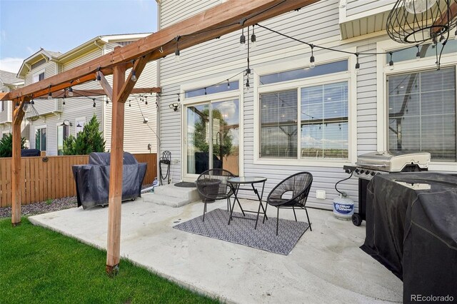 18079 E 108th Pl, Commerce City, CO 80022 - view of patio with entry steps and grilling area