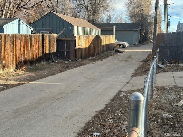 view of road
