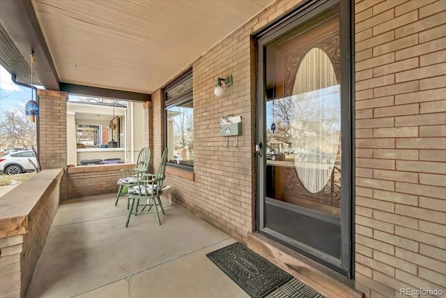 exterior space featuring covered porch