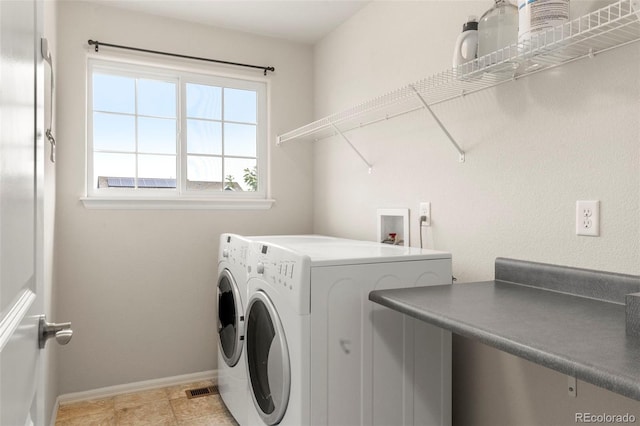 4626 Dancing Rain Way, Colorado Springs, CO 80911 - laundry room with independent washer and dryer and baseboards