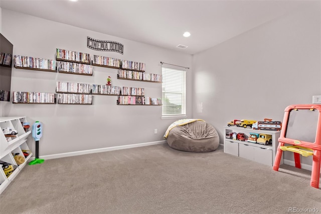 6990 E 132nd Pl, Thornton, CO 80602 - recreation room with carpet flooring and recessed lighting