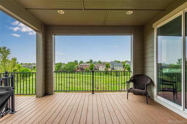 6990 E 132nd Pl, Thornton, CO 80602 - wooden terrace featuring a residential view
