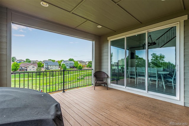 6990 E 132nd Pl, Thornton, CO 80602 - wooden deck with a residential view