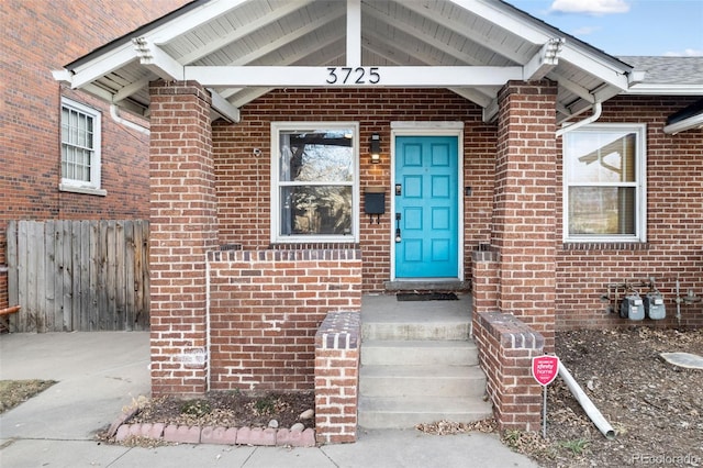 view of entrance to property