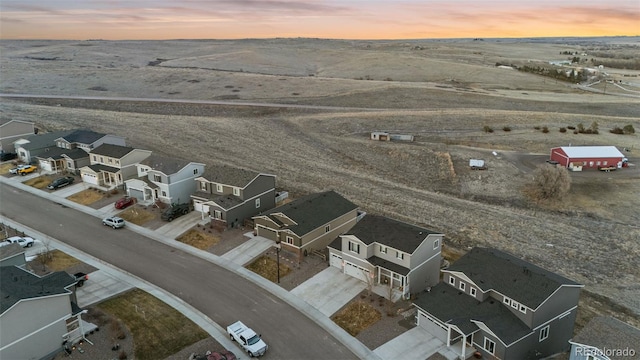 aerial view featuring a residential view