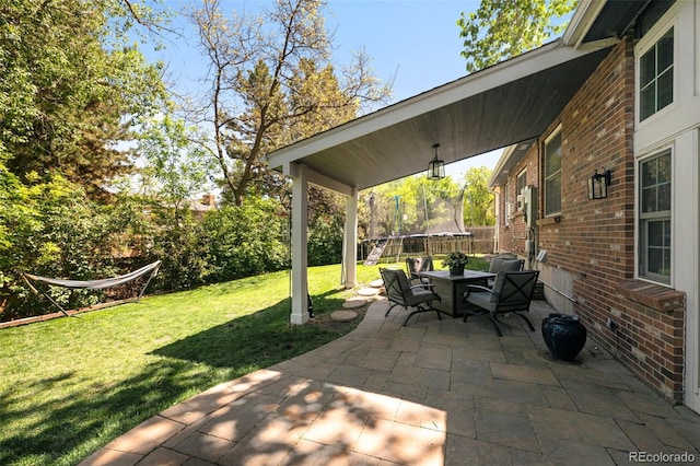 3767 E Phillips Cir, Centennial, CO 80122 - view of patio featuring a trampoline