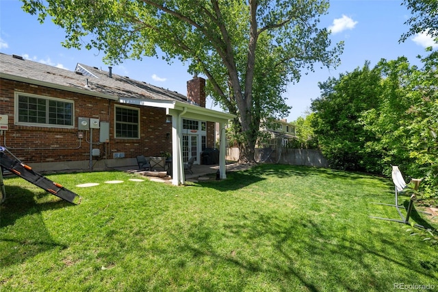 3767 E Phillips Cir, Centennial, CO 80122 - view of yard with a patio and french doors
