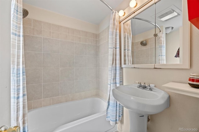 2041 Virginia St, Idaho Springs, CO 80452 - full bathroom featuring shower / bath combination with curtain