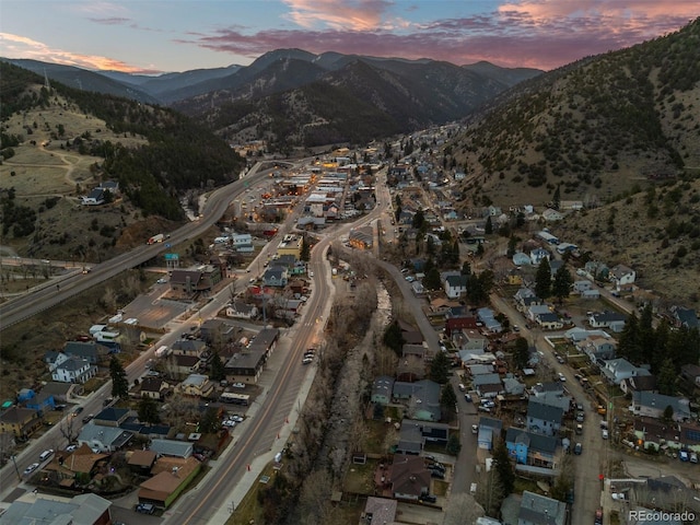 2041 Virginia St, Idaho Springs, CO 80452 - birds eye view of property with a mountain view