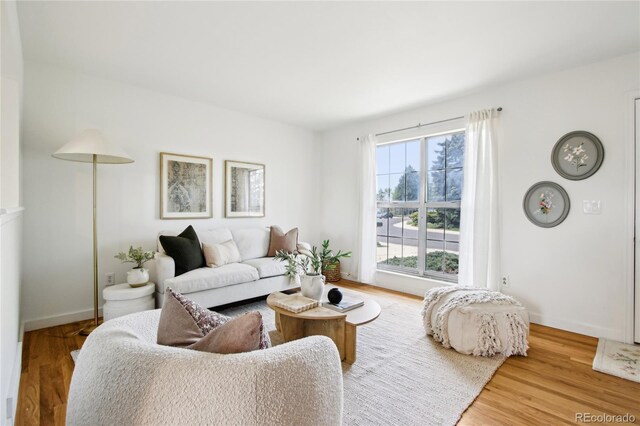 235 Summit Cir, Lafayette, CO 80026 - living room with wood finished floors and baseboards