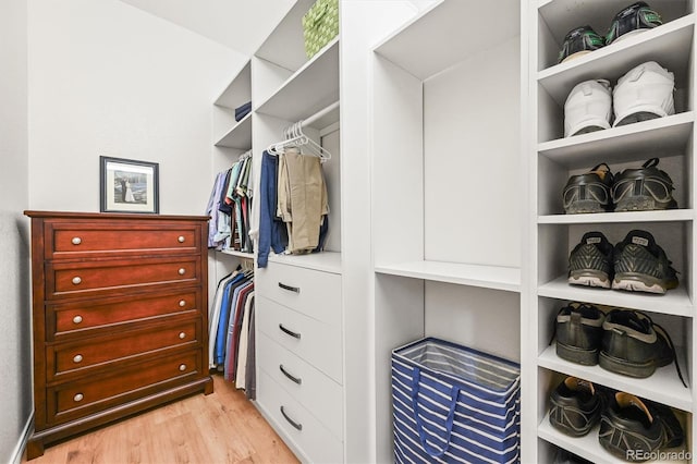 26499 W St, Conifer, CO 80433 - walk in closet with light wood-style floors