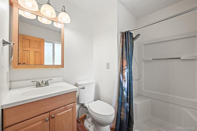 26499 W St, Conifer, CO 80433 - full bathroom with vanity and a shower with curtain