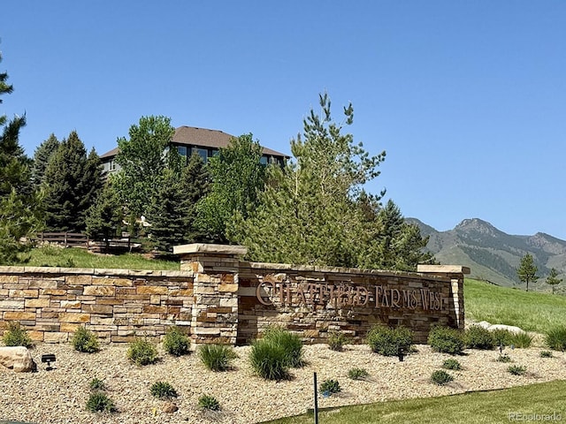 10565 Kicking Horse Dr, Littleton, CO 80125 - community / neighborhood sign with a mountain view