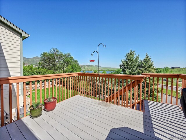 10565 Kicking Horse Dr, Littleton, CO 80125 - view of wooden deck