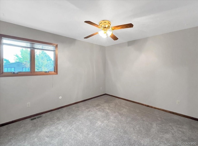 7217 S Zephyr Way, Littleton, CO 80128 - carpeted empty room featuring a ceiling fan and baseboards