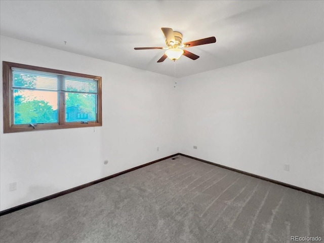 7217 S Zephyr Way, Littleton, CO 80128 - unfurnished room with a ceiling fan, baseboards, and carpet floors