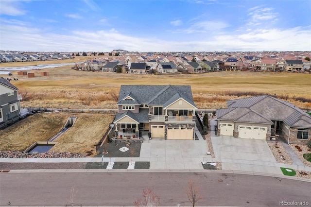 birds eye view of property